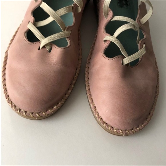 On Foot Pink Suede Leather Slip on Shoes 41 - Picture 2 of 11